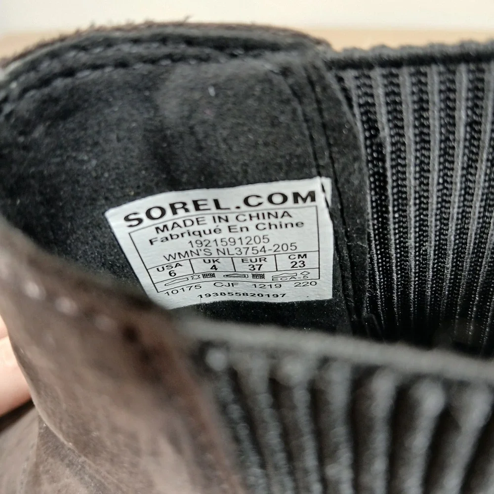 Sorel Joan Chelsea II Boots Womens 6 Brown Waterproof Leather Lug Sole Gorpcore
